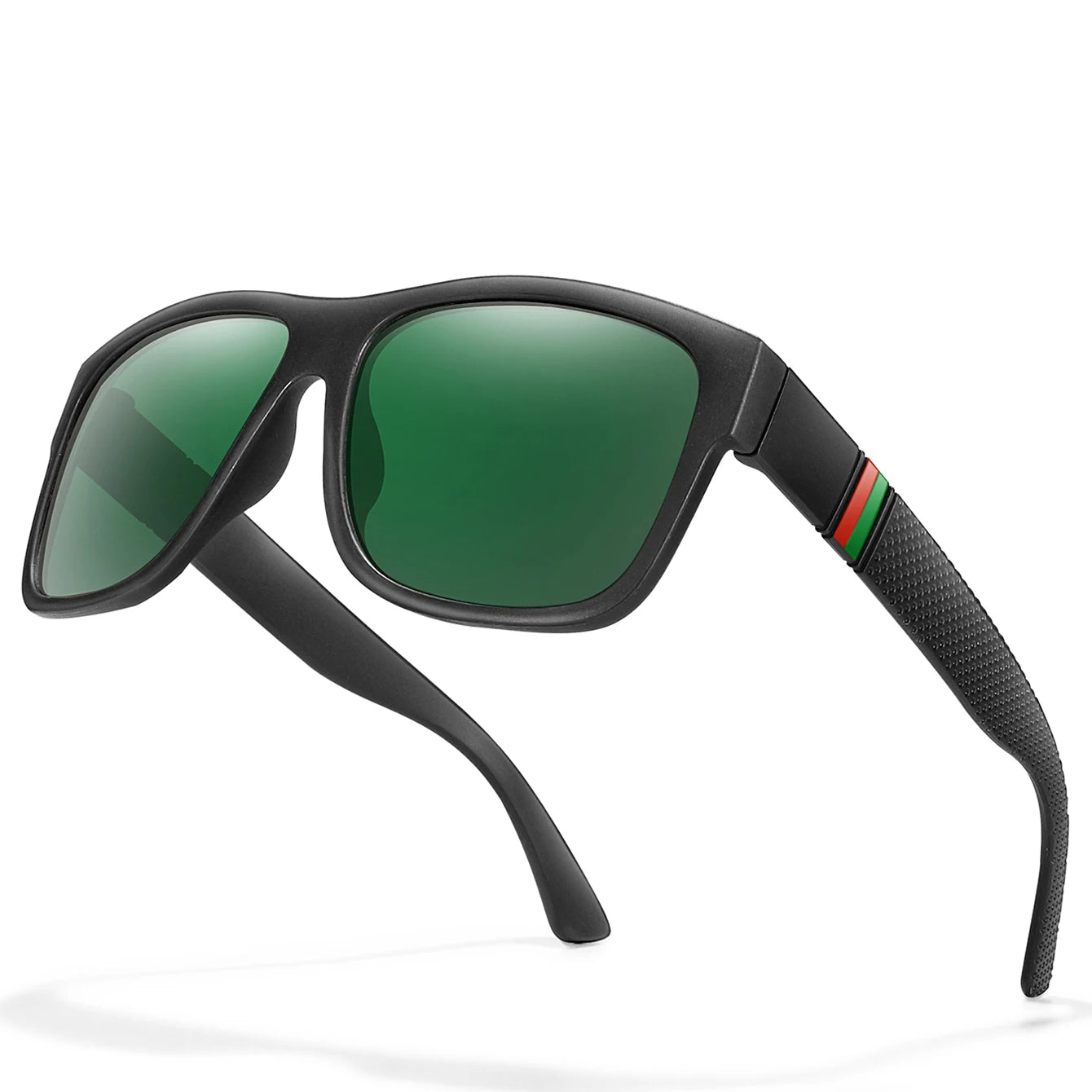 Men’s Classic Polarised Square Sunglasses – UV400 for Fishing, Driving & Sports
