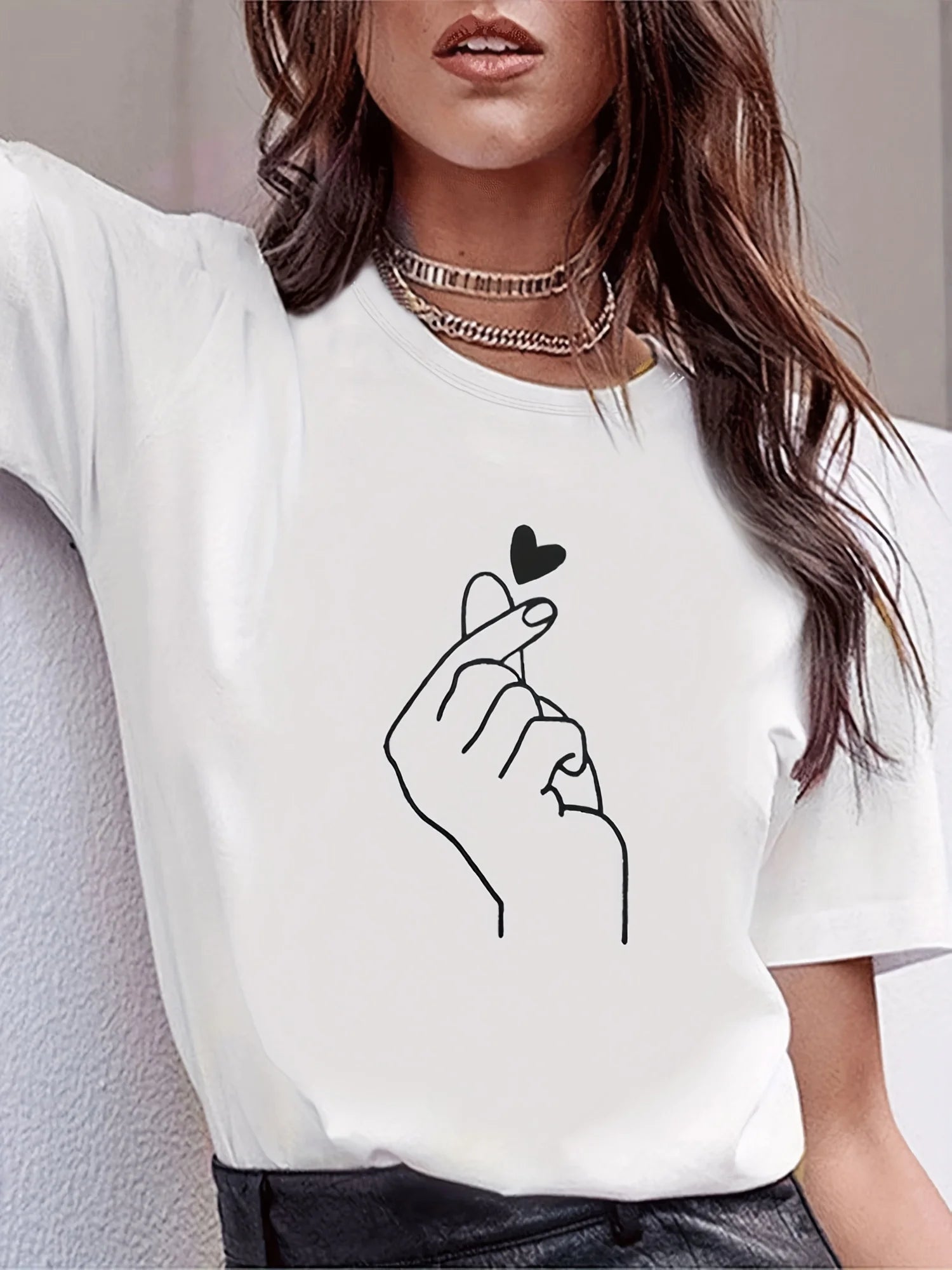 Women’s Casual Crew Neck T-Shirt – Everyday Short Sleeve Top