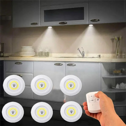 Wireless LED Cabinet Lights with Remote Control