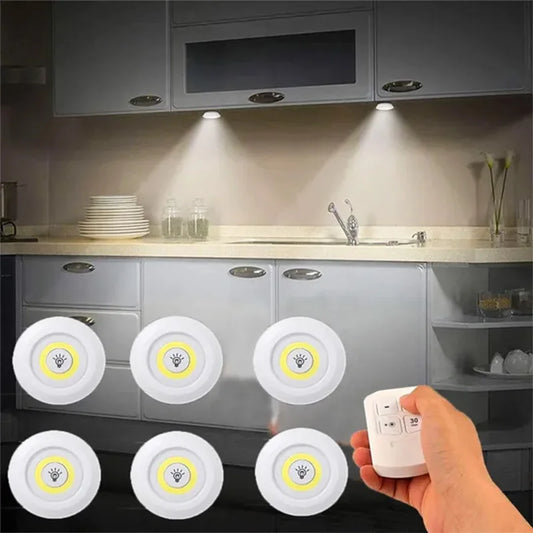 Wireless LED Cabinet Lights with Remote Control