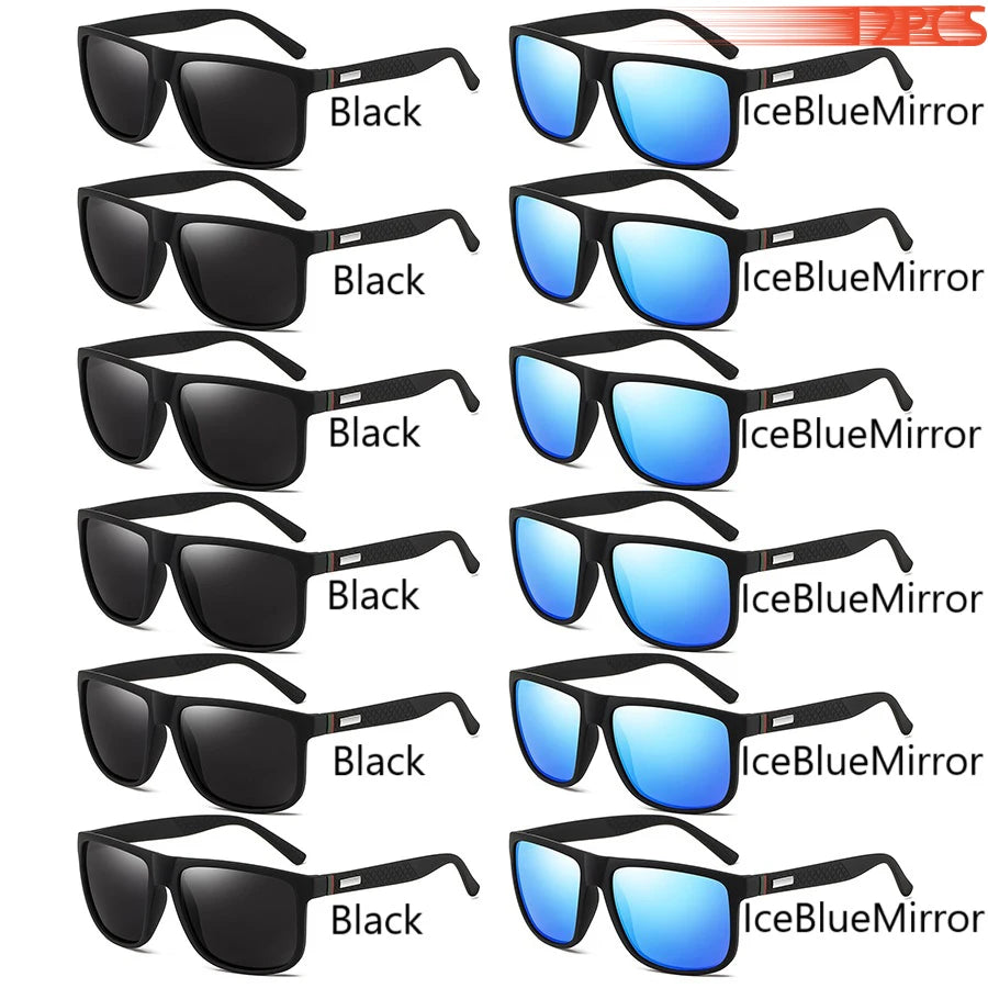 Vintage Square Sunglasses – UV400 Luxury Eyewear for Men & Women
