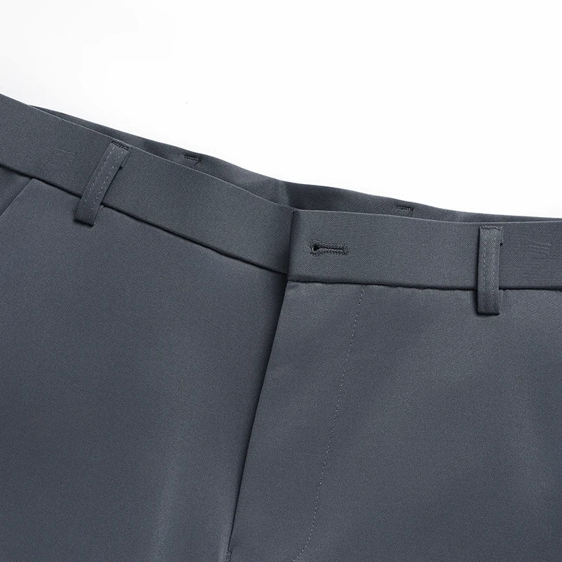 Men’s Summer Stretch Trousers – Lightweight Straight-Leg Casual Pants