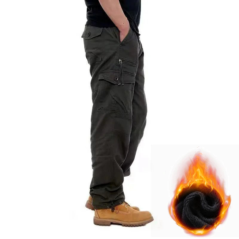 Men’s Thermal Cargo Pants – Stay Warm, Move Freely This Winter!