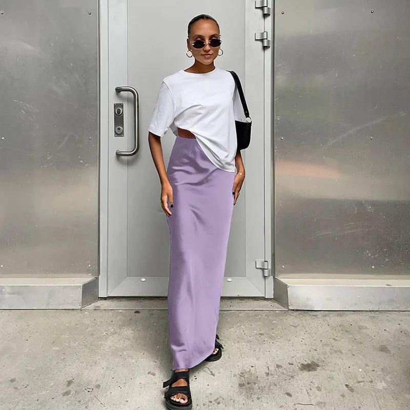 Chic Black Trumpet Skirt – Spring & Summer Elegant Office Attire for Ladies